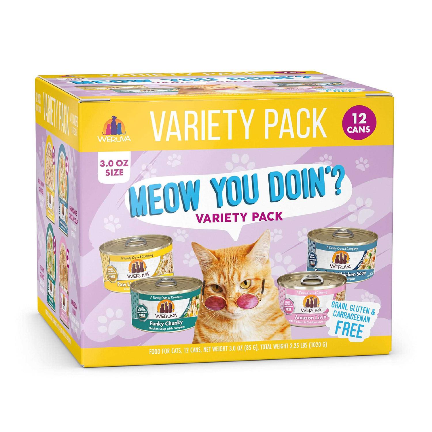 Weruva Classic Meow You Doin' Variety Pack Canned Cat Food - Pet Supplies online store
