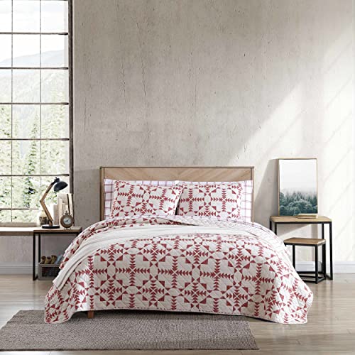 Eddie Bauer - King Quilt Set, Reversible Cotton Bedding with Matching Shams, Lightweight Home Decor for All Seasons (Arrowhead Charcoal, King)