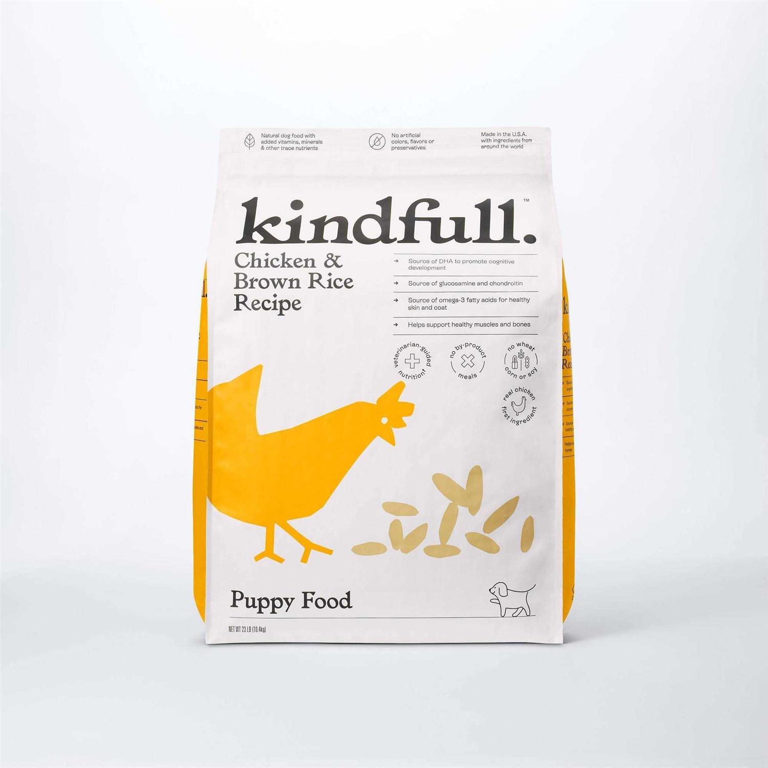 Kindfull Chicken and Brown Rice Puppy Recipe Dry Dog Food - Pet Supplies online store