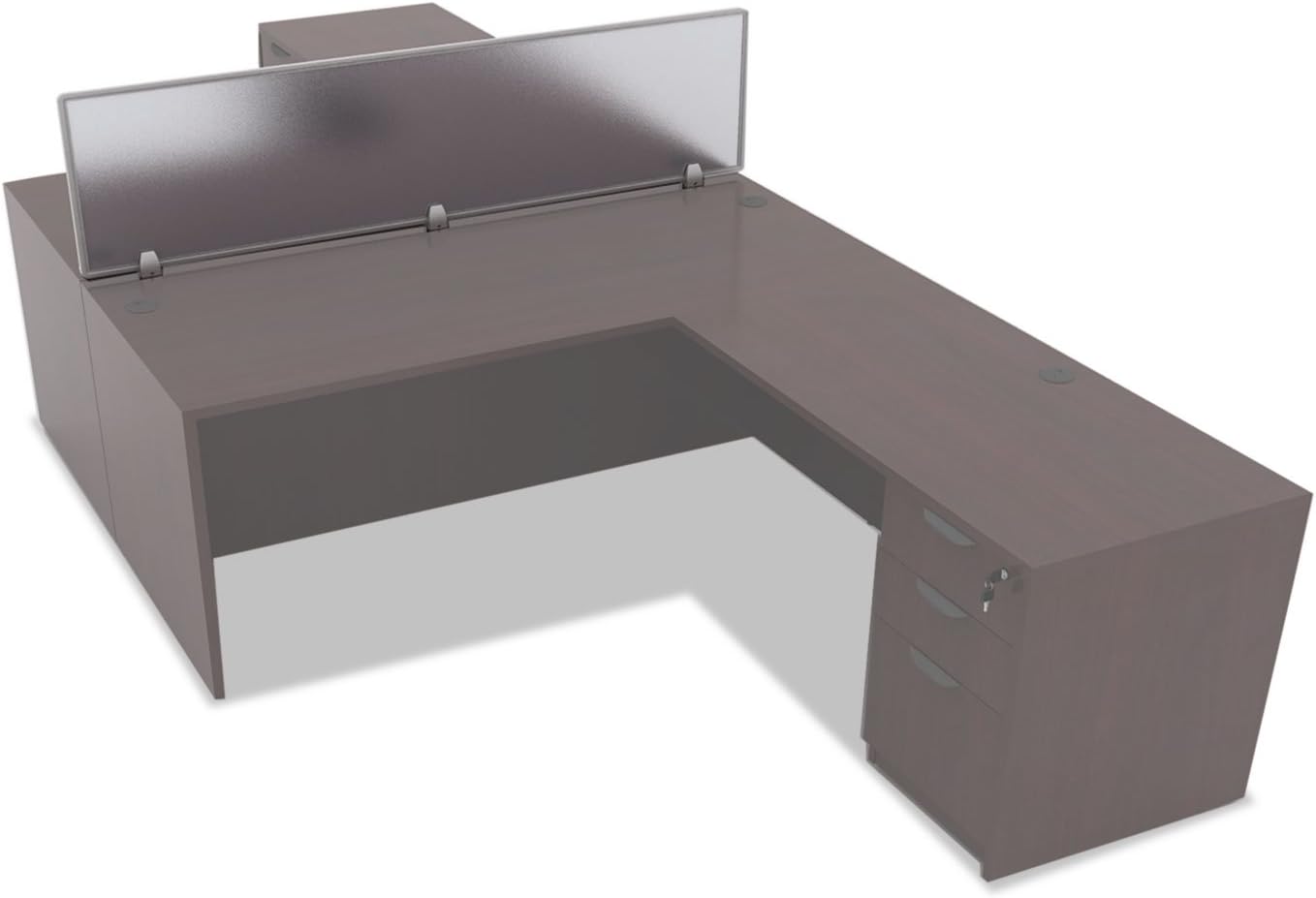 Alera PP6518 Polycarbonate Privacy Panel, 65w x 18h, Silver