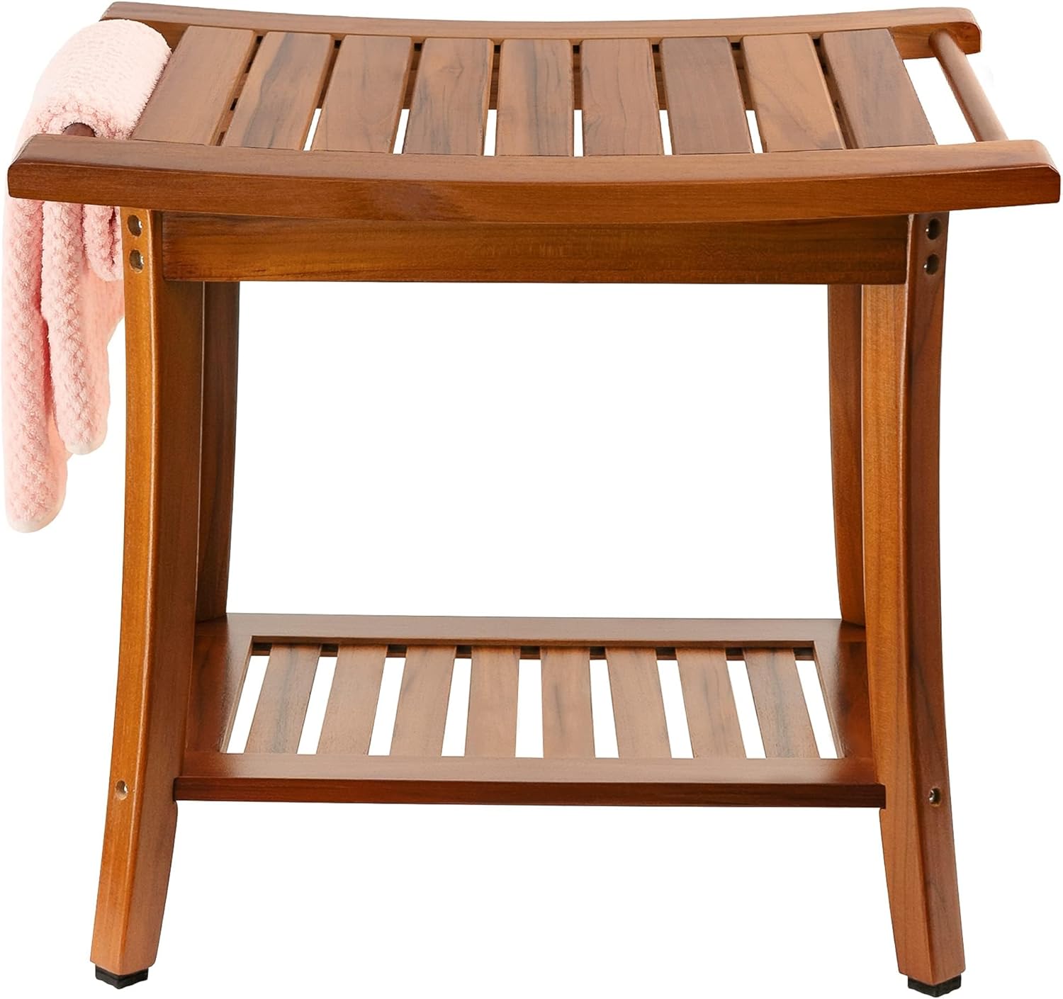 Utoplike Teak Shower Bench Seat with Handles,(24