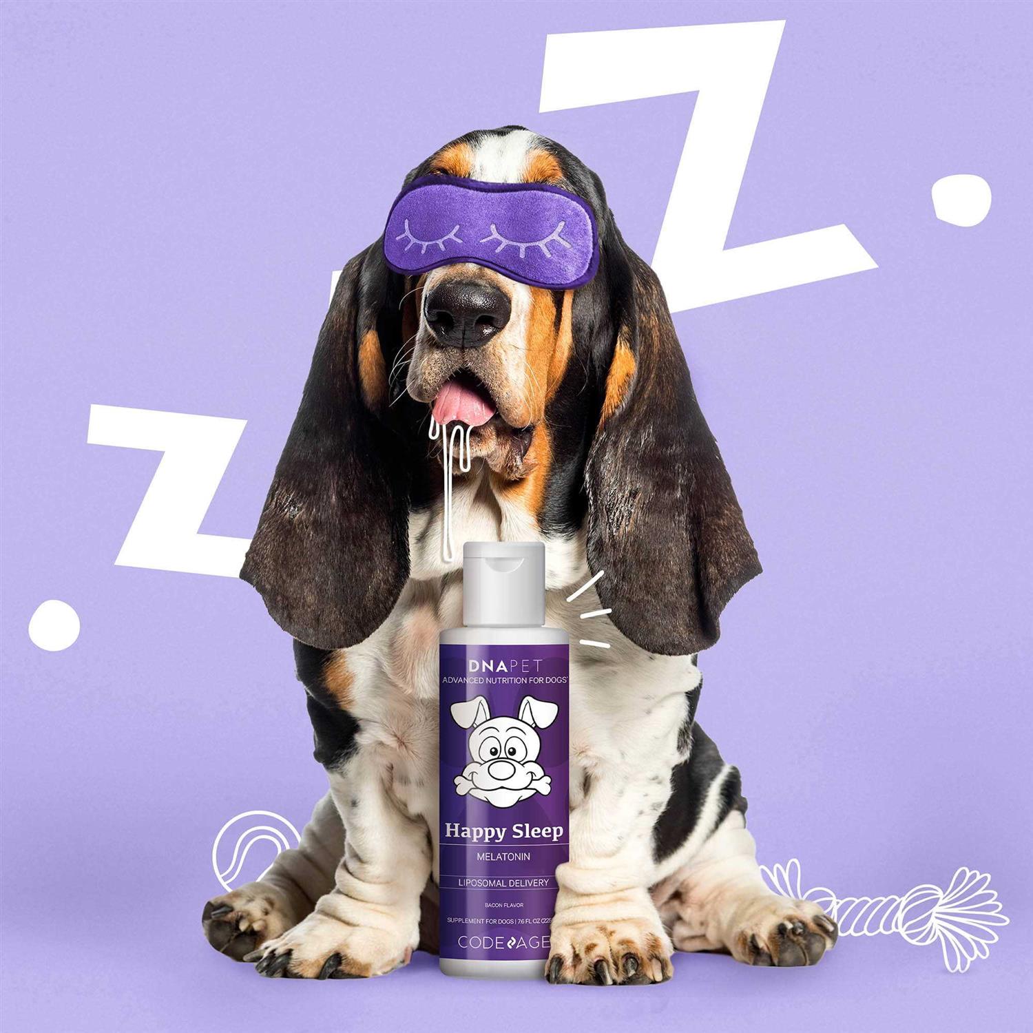 DNA Pet Happy Sleep Liquid Melatonin Dog Supplement - Pet Supplies online store