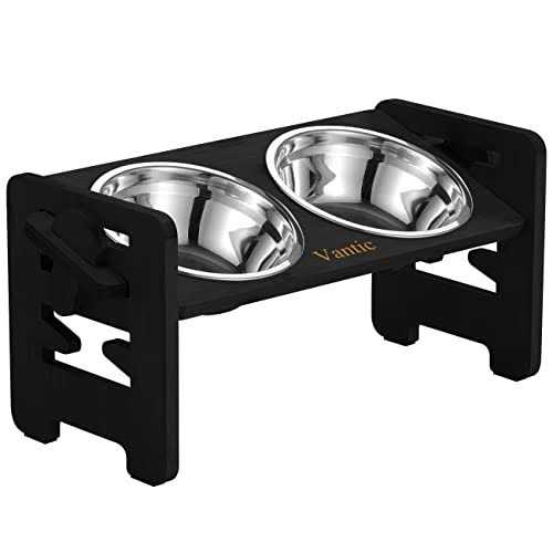 Vantic Elevated Dog Bowls-Adjustable Raised Dog Bowls with Stand for Small Size Dogs and Cats,Durable - Pet Supplies online store