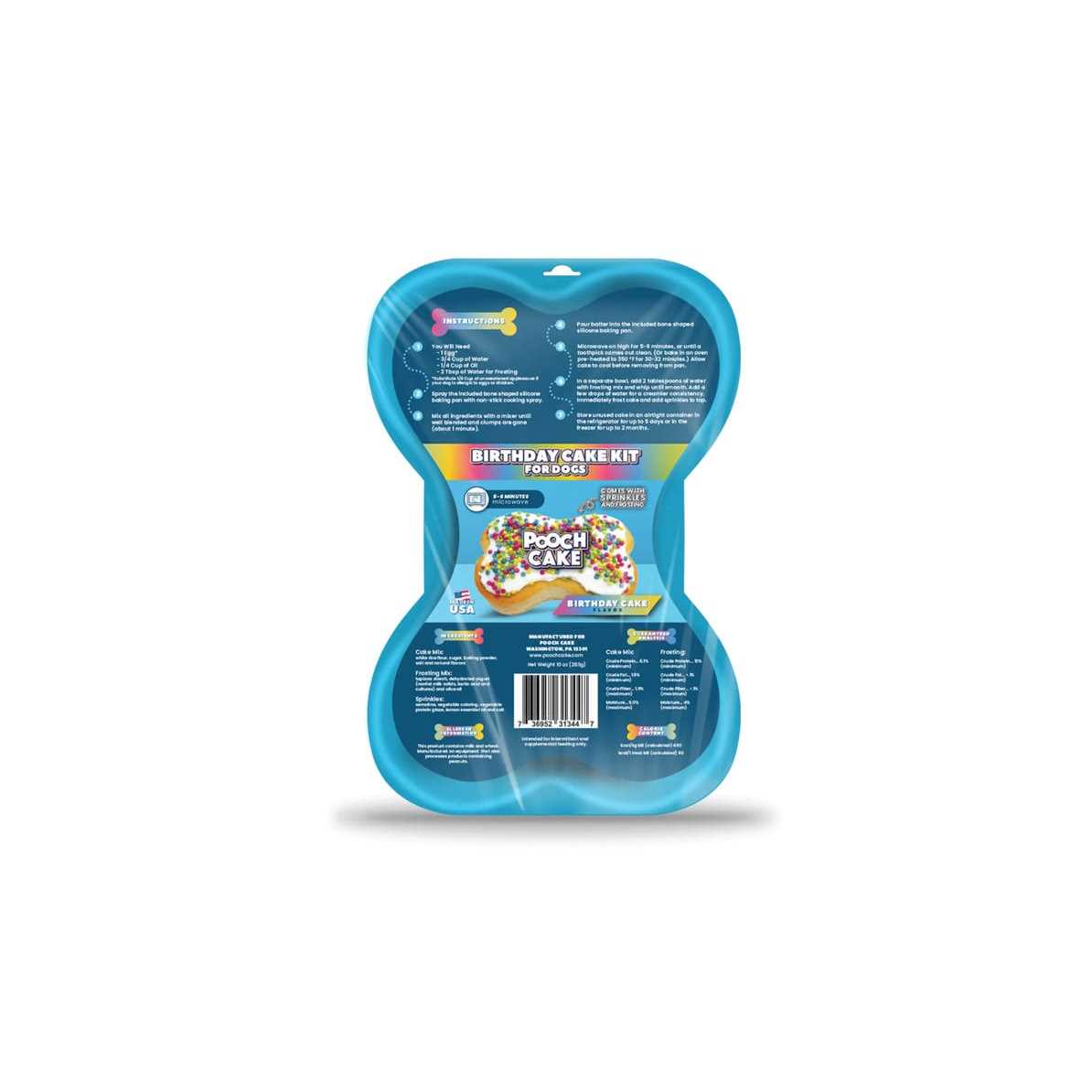 Pooch Cake Dog Birthday Kit with Sprinkles - Pet Supplies online store