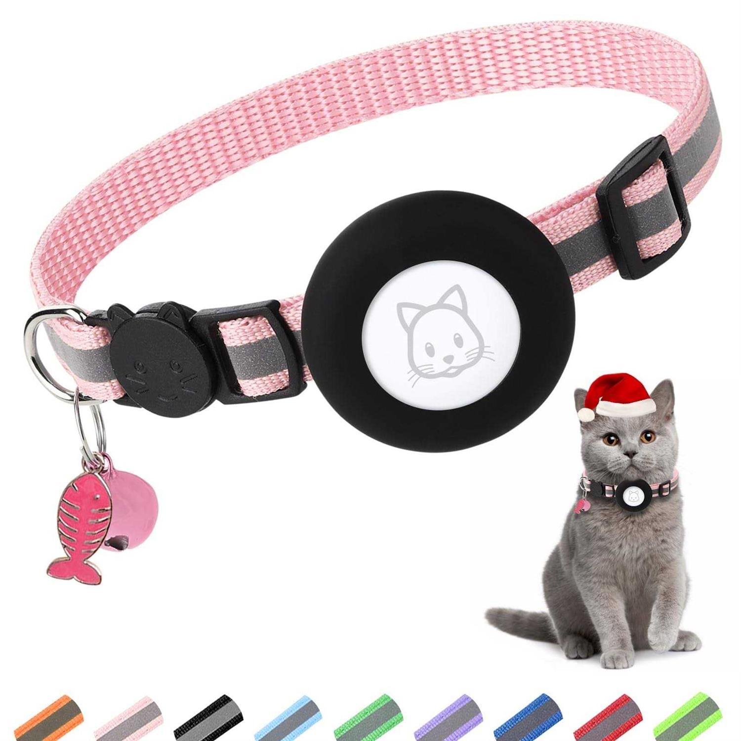 Airtag Cat Collar, Air tag Cat Collar with Bell and Safety Buckle in 38 Width - Pet Supplies online store
