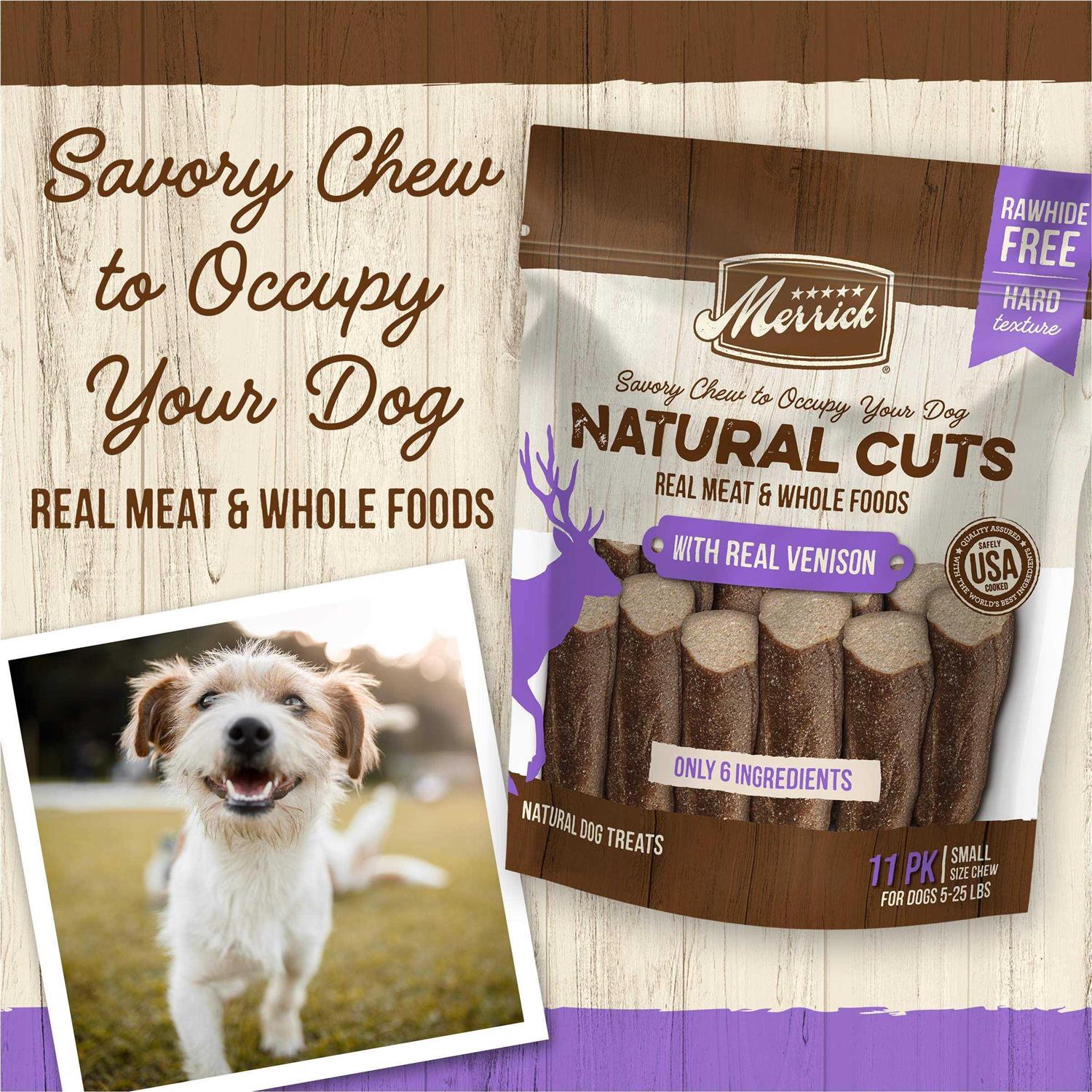 Merrick Natural Cuts Venison Dog Treats - Pet Supplies online store