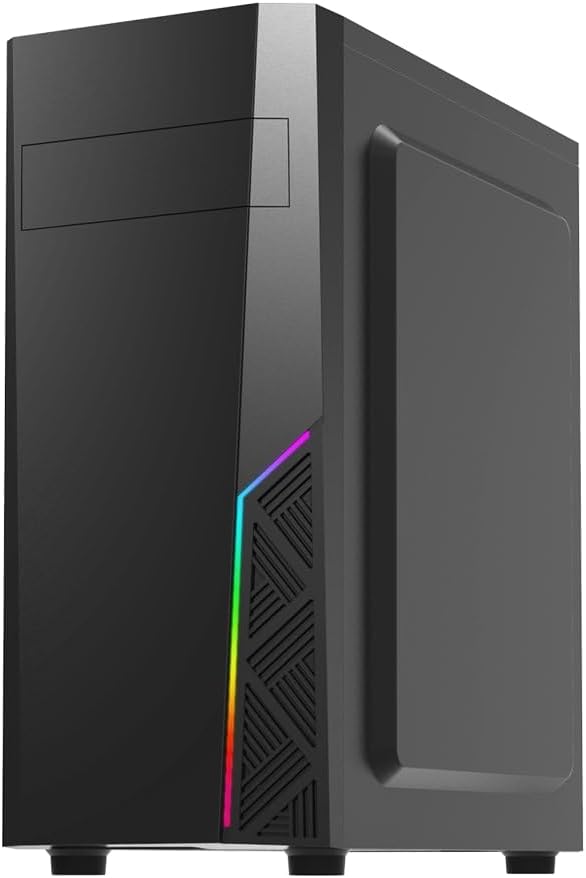 Zalman T8 Gaming PC Case - Spectrum RGB Lighting Strip - Support 5.25” odd Drive - ATX, mATX, Mini-ITX, 120mm Rear Fan preinstalled - USB 3.0, Black