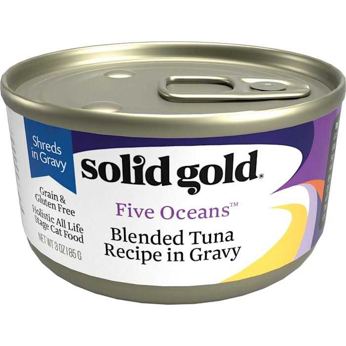 Solid Gold Canned Cat Food Five Oceans Tuna Recipe in Gravy - Pet Supplies online store