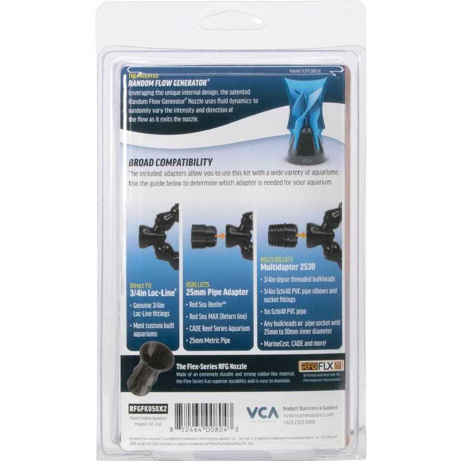 VCA Vivid Creative Flex Series Ultimate Return Line Upgrade Kit Dual 1/2 Flex-Series RFG Saltwater Aquarium - Pet Supplies online store