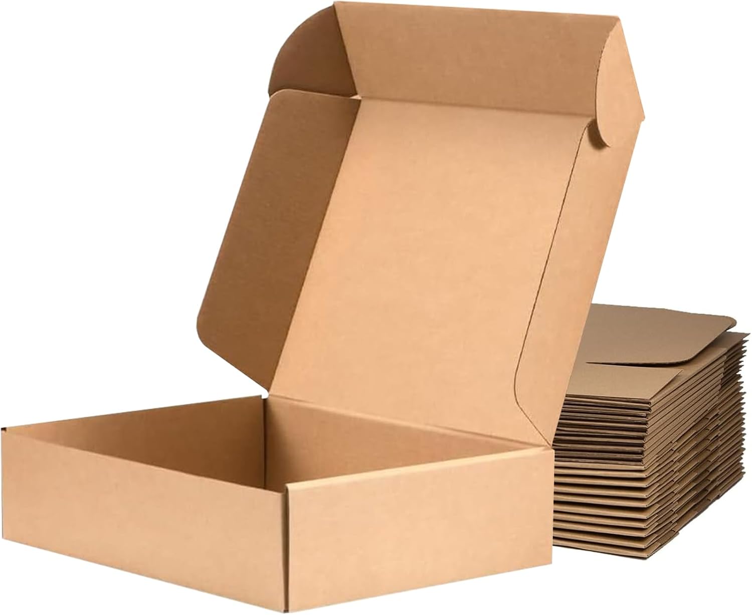 Shipping Boxes 12 9 4 Pack of 20, Brown Corrugated Cardboard Boxes for Small Bussiness