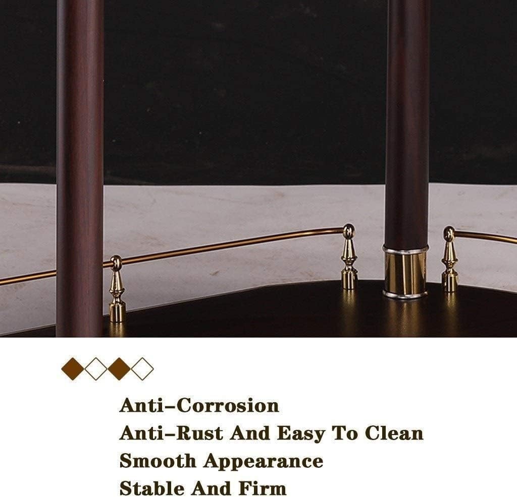 Wine Cart for Home Kitchen Hotel Durable Serving Drinks Bar Cart Metal Storage Trolley Rolling Cart Serving Kitchen Trolley with 4 Casters