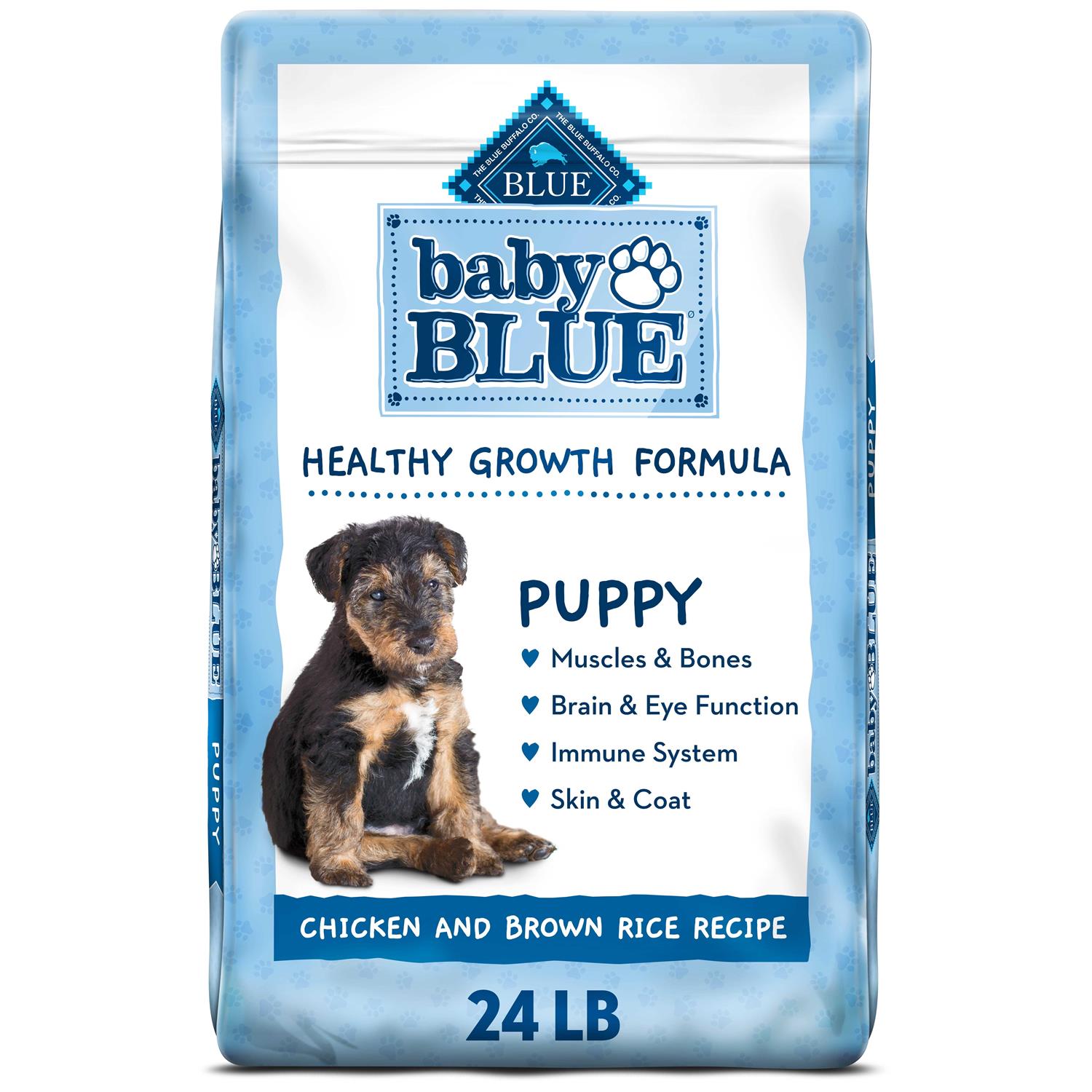 Blue Buffalo Baby Blue Healthy Growth Formula Natural Puppy Dry Dog Food, Chicken and Brown Rice Recipe - Pet Supplies online store