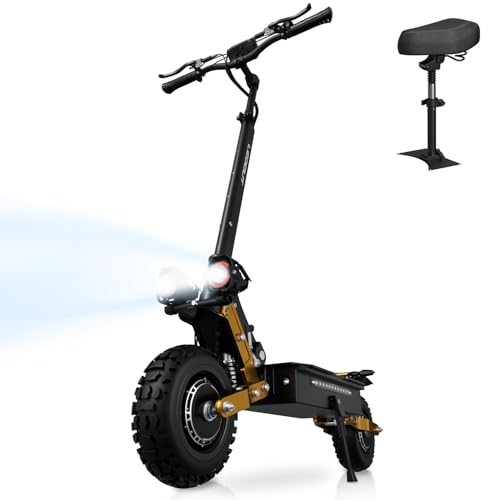 Electric Scooter, 31/53Mph Top Speed, 1000W/5600W Motor, 40/59Mi Long Range, NFC Dashboard, Dual Suspension & Brake System Electric Scooter for Adults