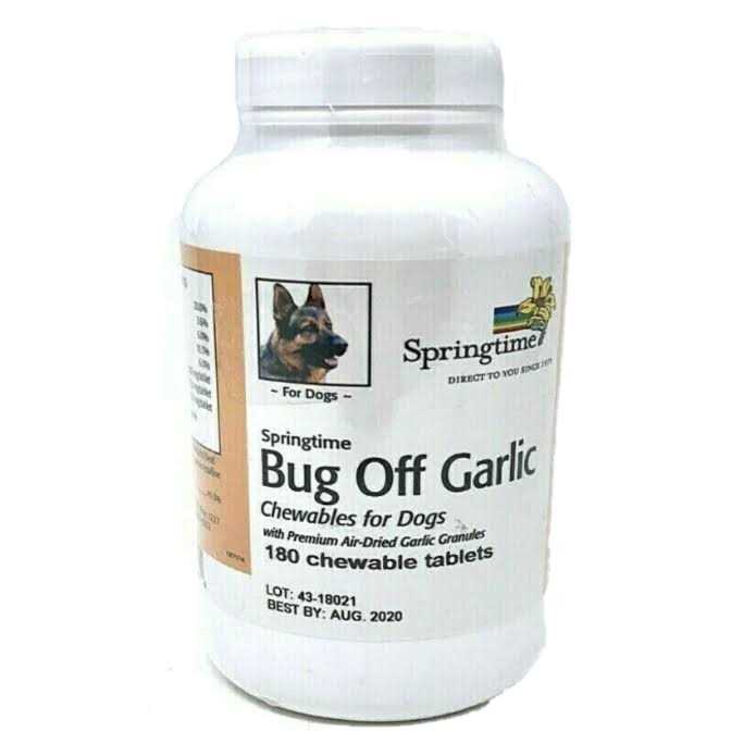 Springtime Bugoff Garlic Chewables 180Tabs for Dogs by All Vet Supply - Pet Supplies online store
