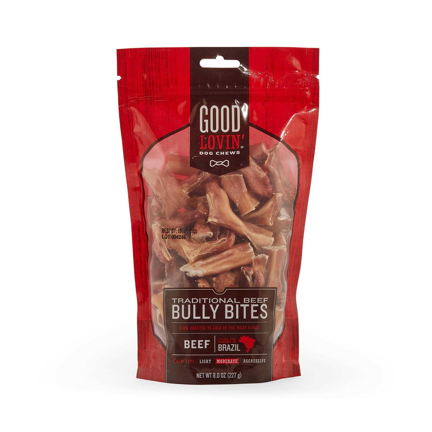 Good Lovin' Traditional Beef Bully Bites Dog Chew - Pet Supplies online store
