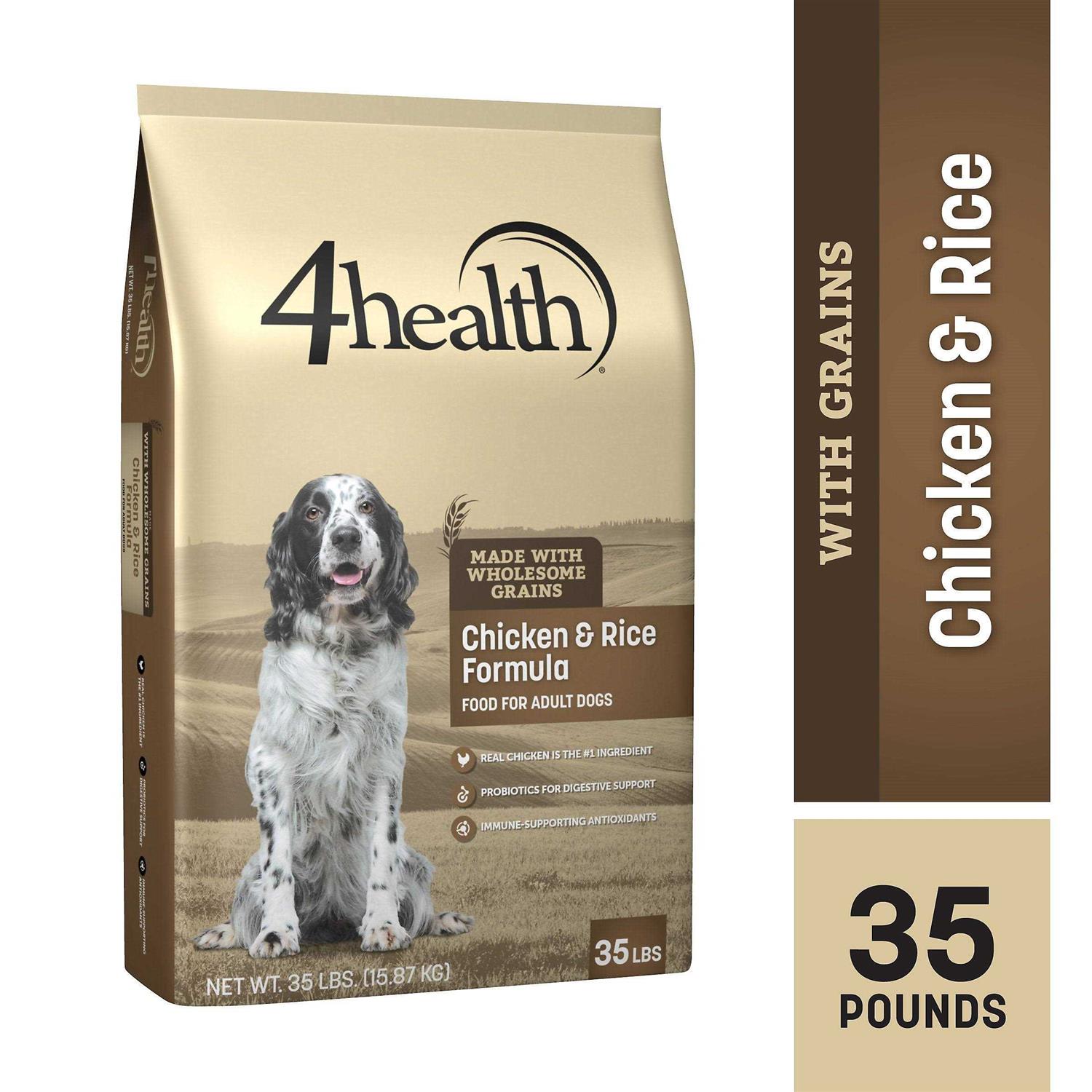 4health with Wholesome Grains Adult Chicken and Rice Formula Dry Dog Food 6009468 - Pet Supplies online store