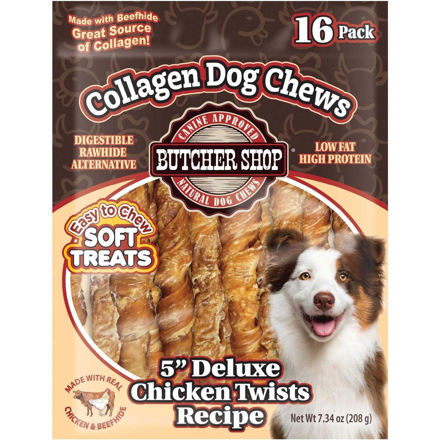 Butcher Shop Deluxe Chicken Twists Collagen Dog Chews - Pet Supplies online store