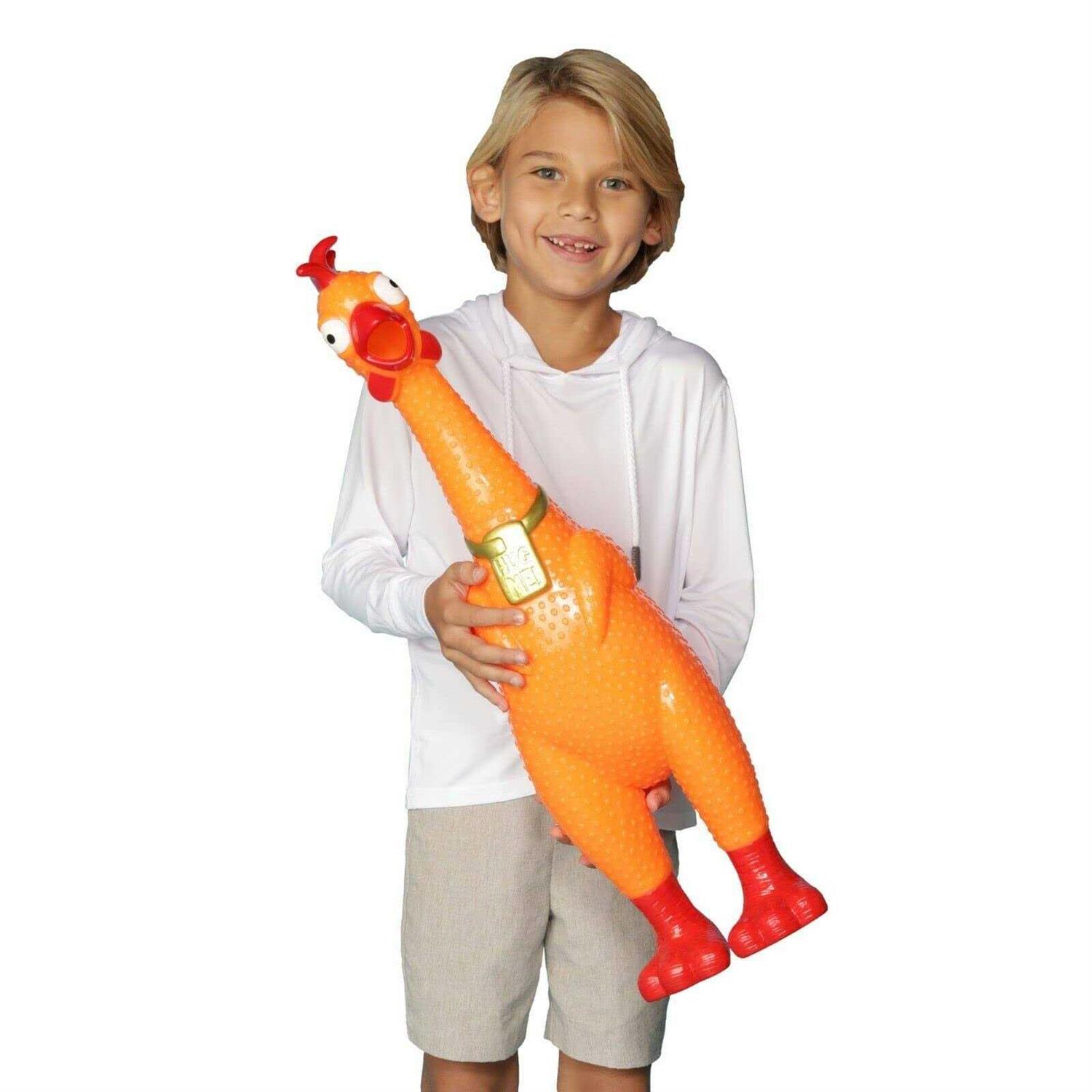 Animolds A Giant screaming Chicken the Hug Me squeaky Chicken Toy - Pet Supplies online store