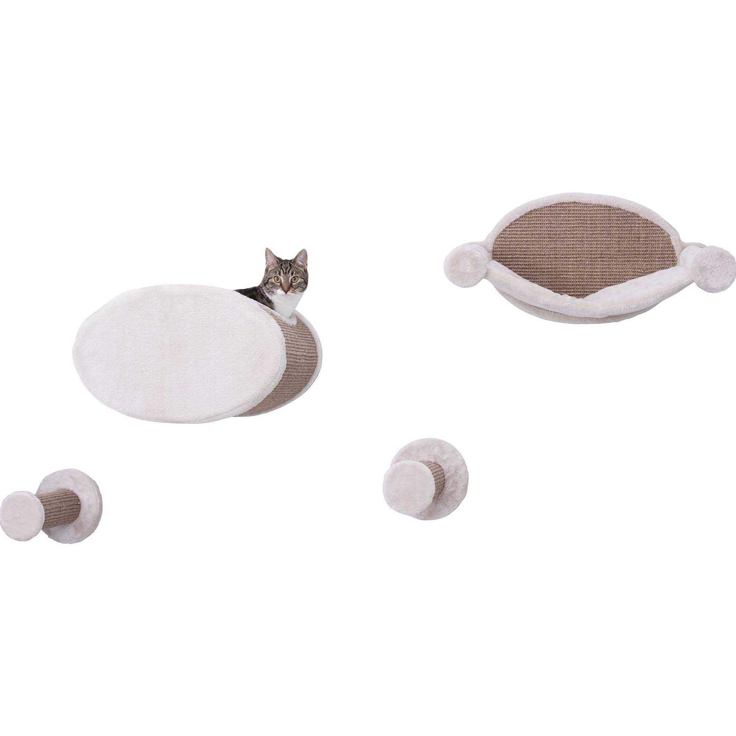 Trixie Wall Mounted Cat Lounge Set Hammock and Condo with Two Steps - Pet Supplies online store