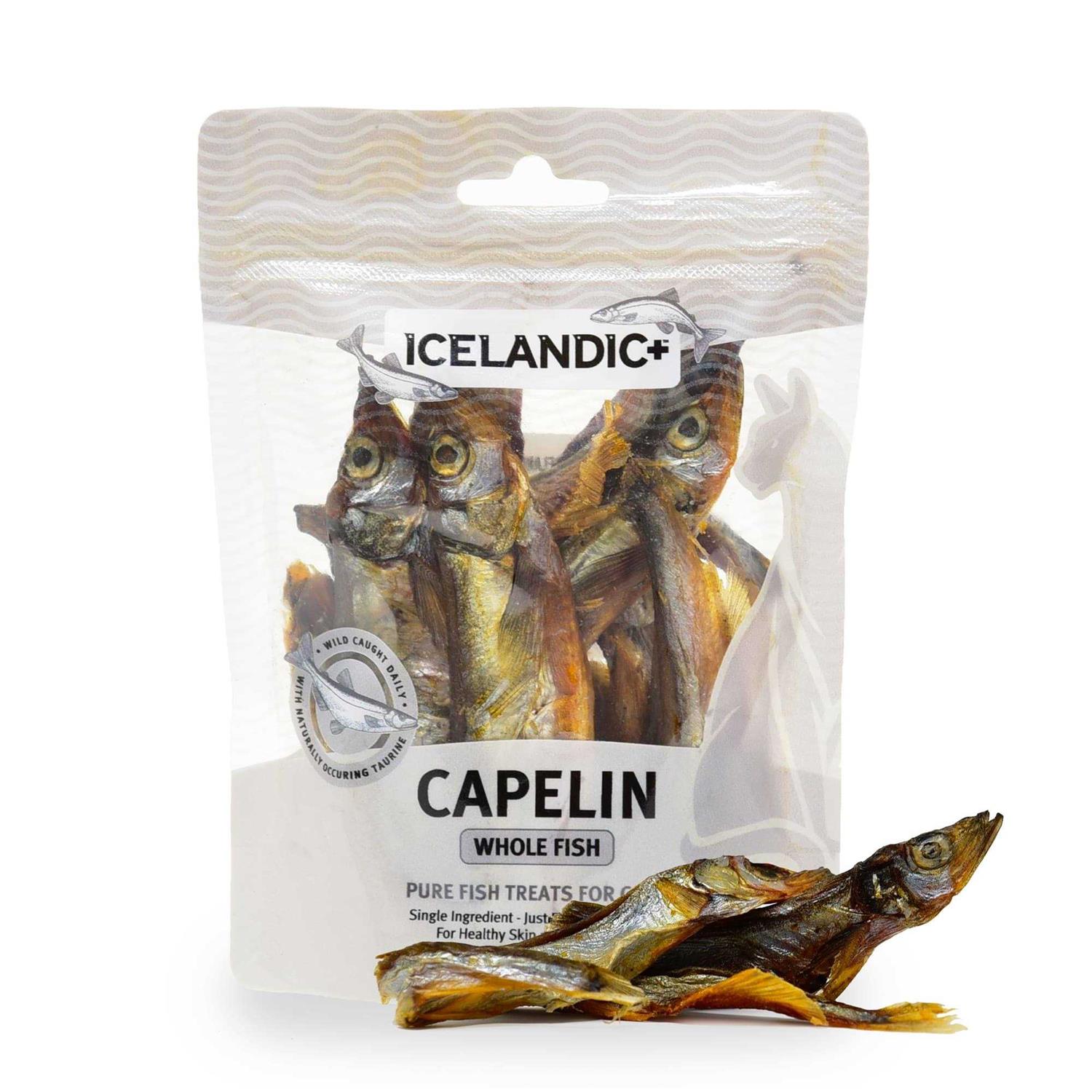 Icelandic+ Capelin Whole Fish Cat Treats - Pet Supplies online store