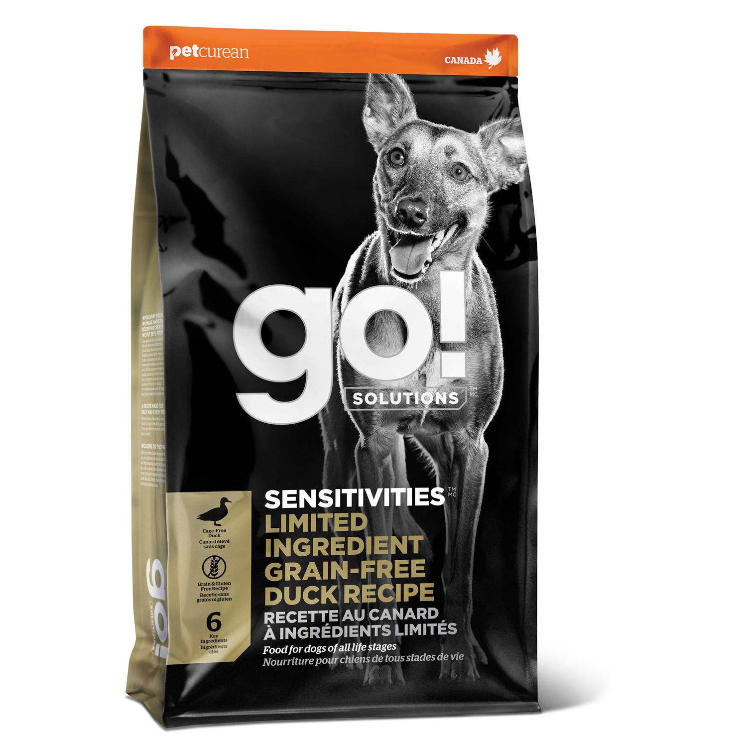 Go! Solutions Sensitivities Limited Ingredient Duck Grain-Free Dry Dog Food - Pet Supplies online store