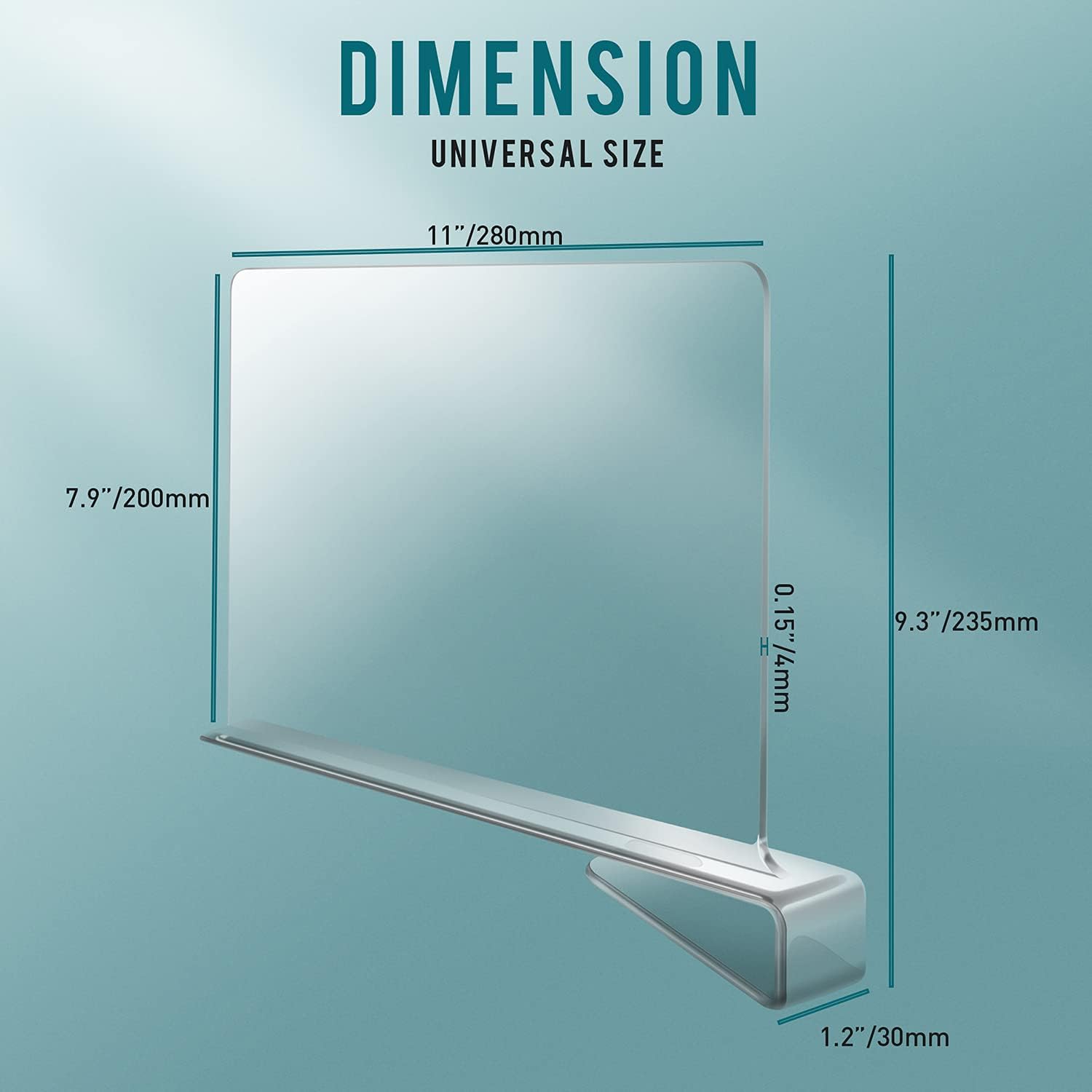 6 PCS Acrylic Shelf Dividers for Closets, Clear Closet Shelf Divider for Wooden Shelving, Shelf Organizer for Clothing and Purse, Fits Shelves of 0.4”-0.95”…