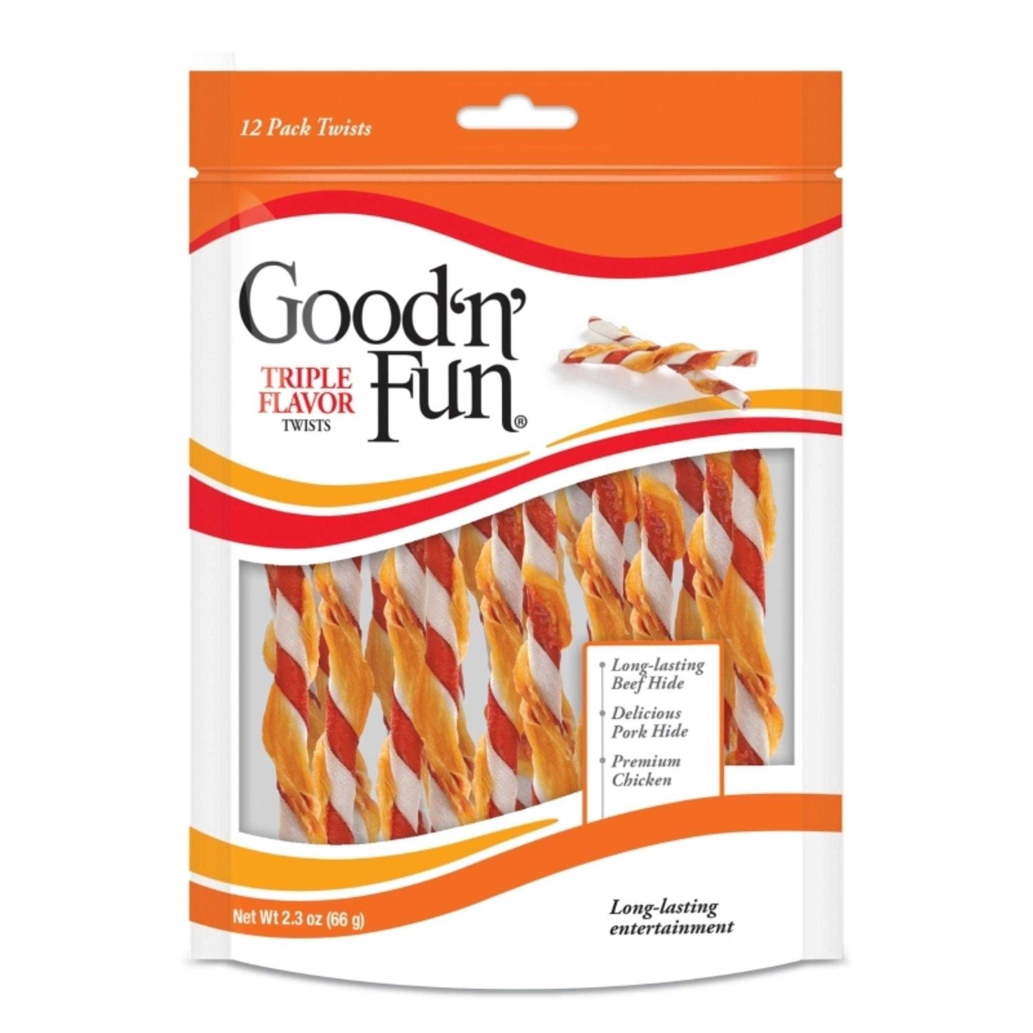 Good'n'Fun Triple Flavor Twists - Pet Supplies online store
