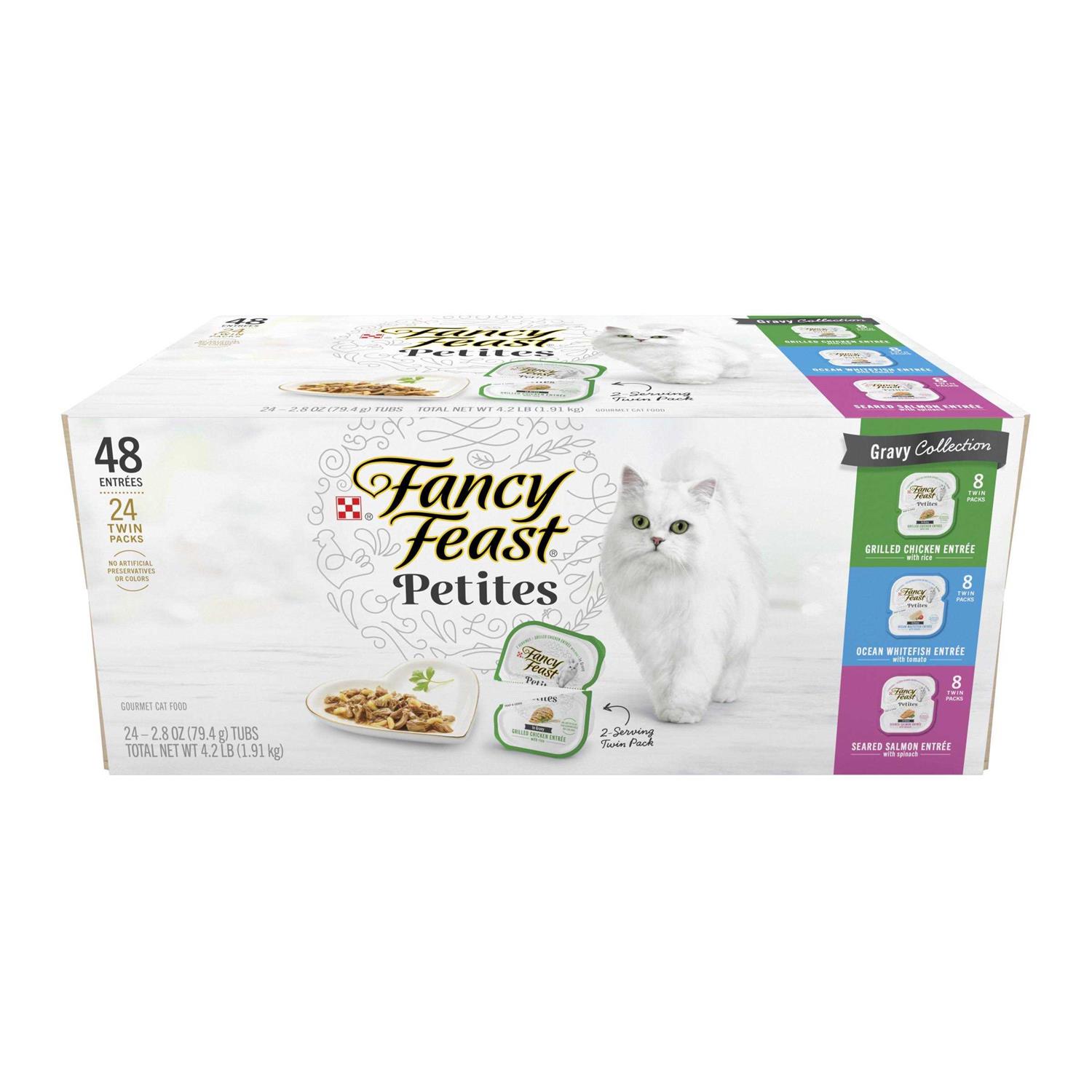 Fancy Feast Gourmet Petites Gravy Collection Variety Pack Wet Cat Food - Pet Supplies online store