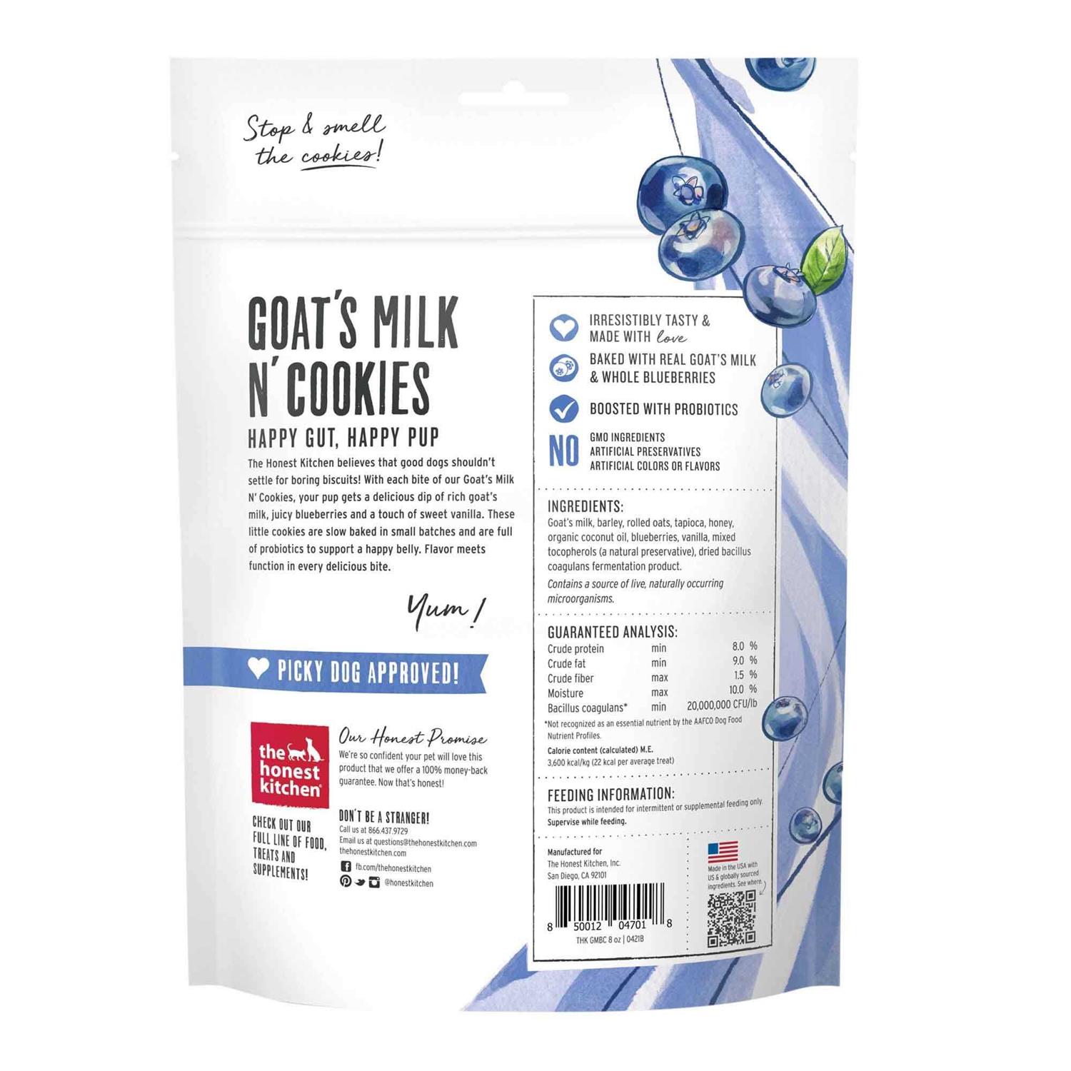 The Honest Kitchen Dog Goat's Milk N' Cookies - Pet Supplies online store