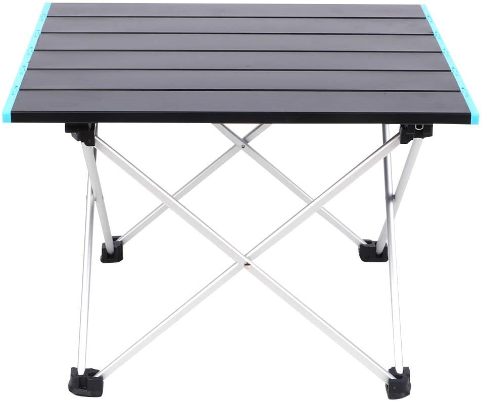 TOPINCN Folding Table Outdoor Aluminum Table Beach Picnic Camping Casual Barbecue Table Portable Rv with Ultra Light for Bracket Aluminium Small Foldable Picnic Tables
