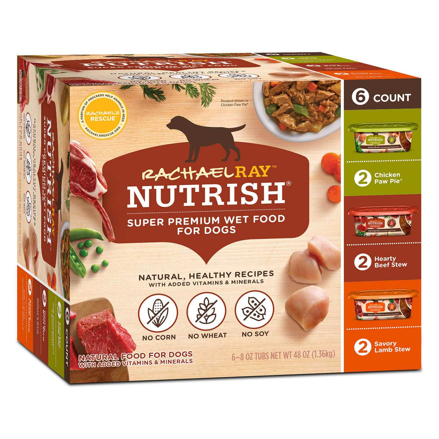 Rachael Ray Nutrish Natural Variety Pack Wet Dog Food - Pet Supplies online store