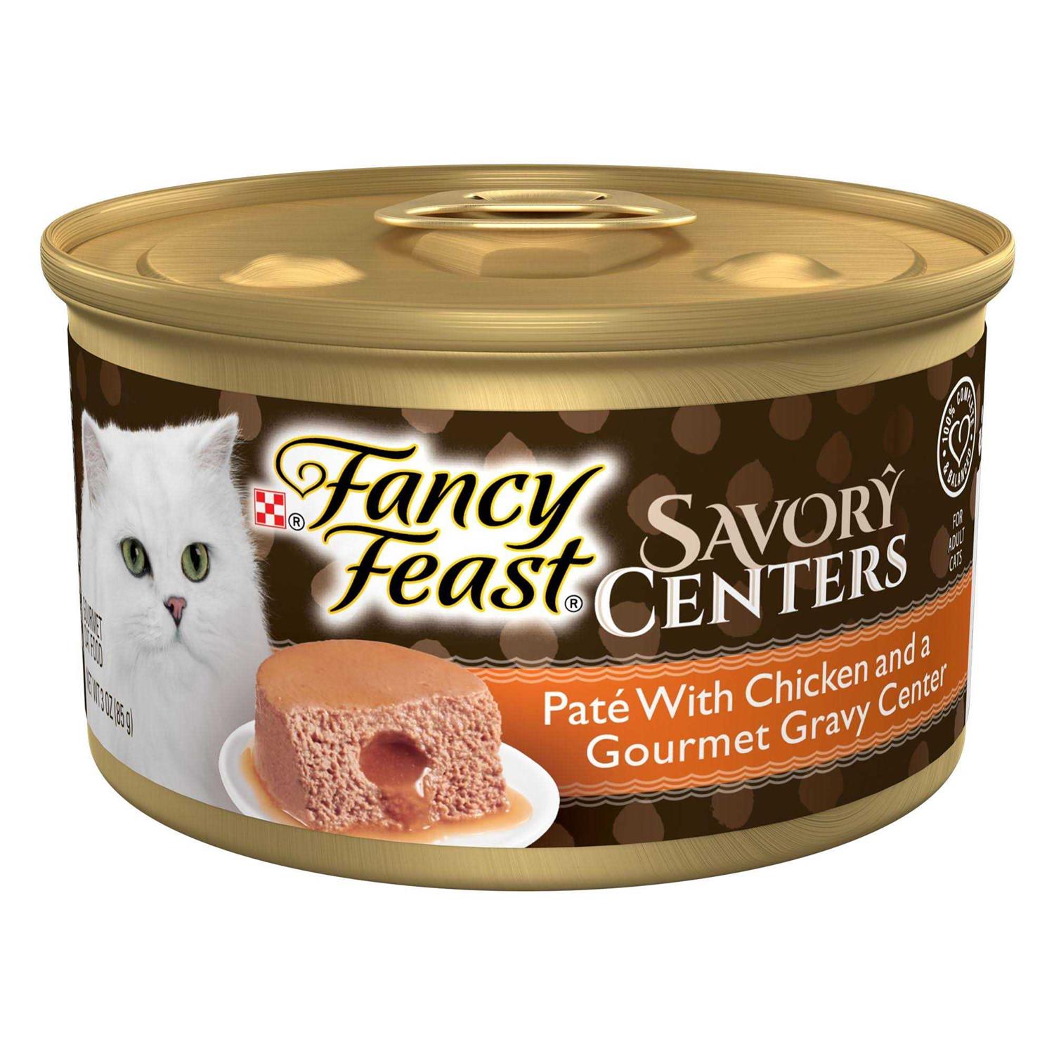 Fancy Feast Savory Centers Pate With Chicken & Gravy Cat Food - Pet Supplies online store