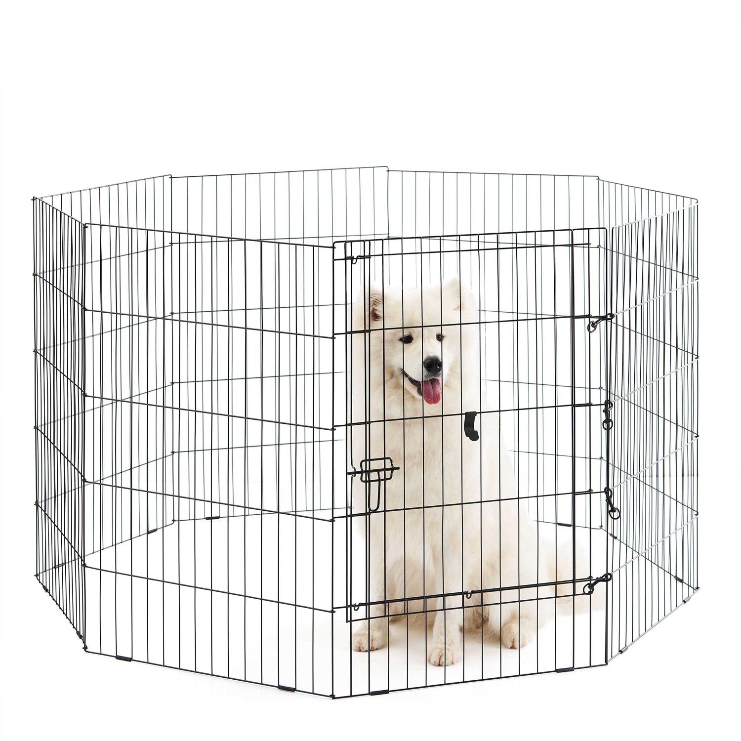 Vibrant Life 8-Panel Pet Exercise Play Pen with Door - Pet Supplies online store