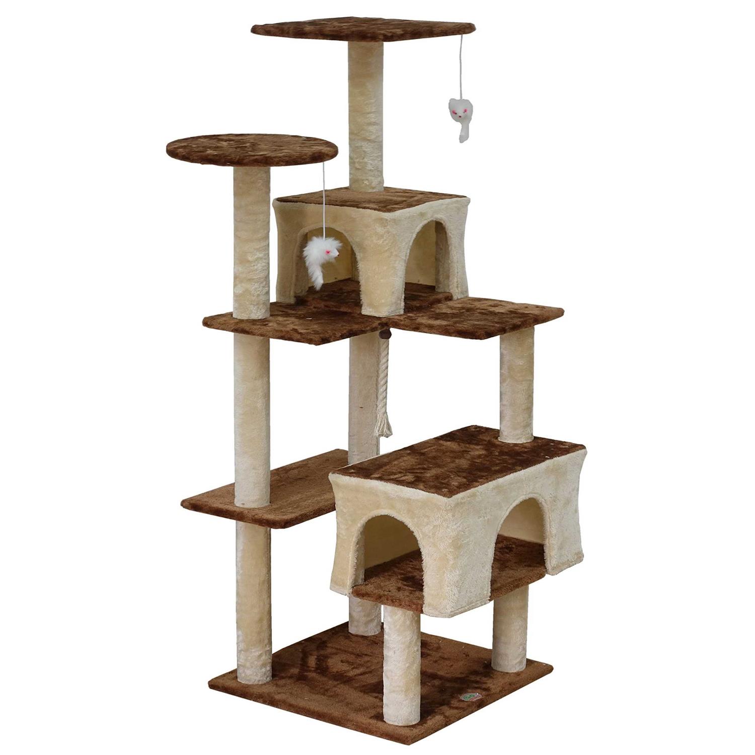 Go Pet Club Kitten Cat Tree Condo with Scratching Board - Pet Supplies online store