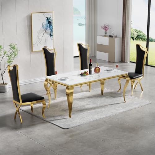 Dining Table Set for 8, Modern Dining Room Table Set for 8, 70