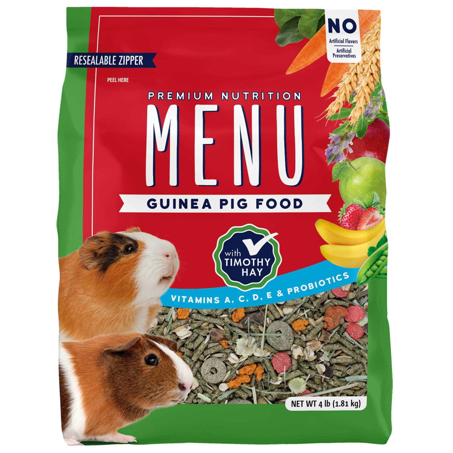Vitakraft Menu Premium Guinea Pig Food Timothy Hay Pellets Blend - Pet Supplies online store