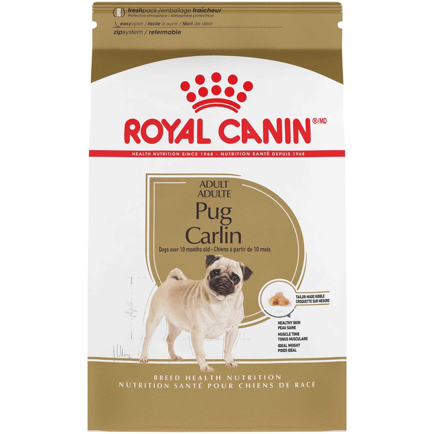 Royal Canin Breed Health Nutrition Pug Adult Dry Dog Food - Pet Supplies online store