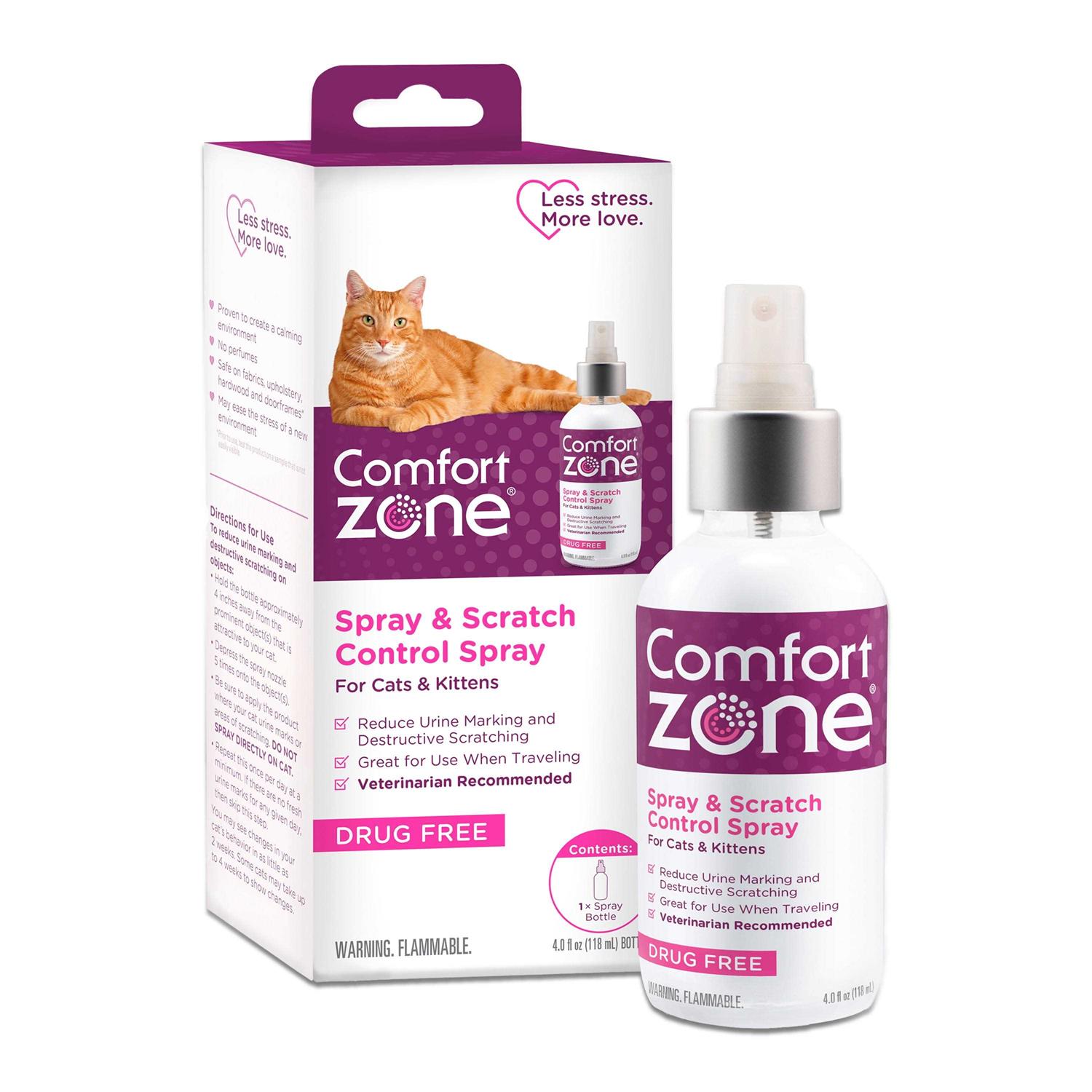 Spray Comfort Zone Cat Calming Spray & Scratch - Pet Supplies online store