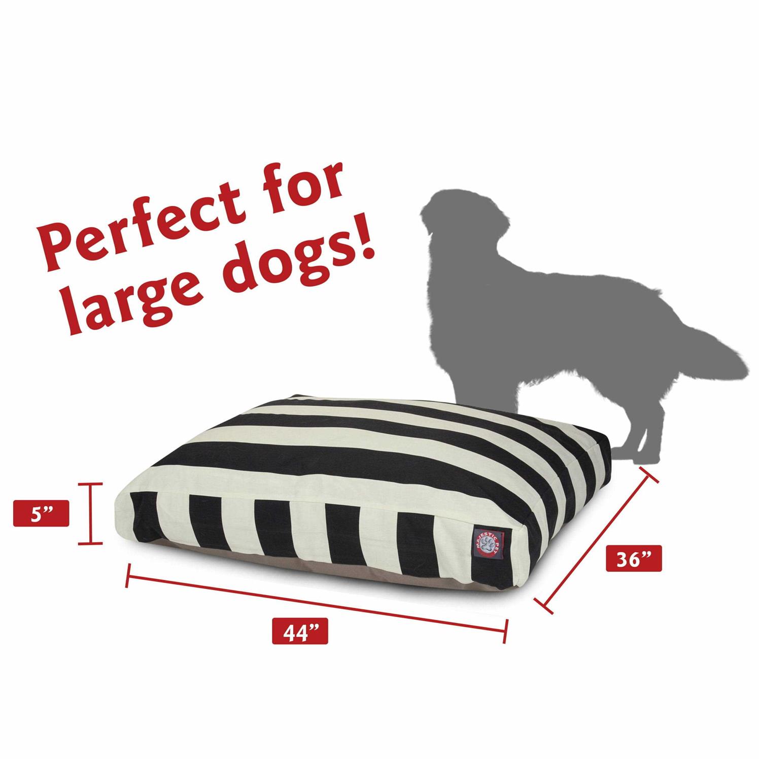 Majestic Pet Vertical Stripe Rectangle Dog Bed - Pet Supplies online store