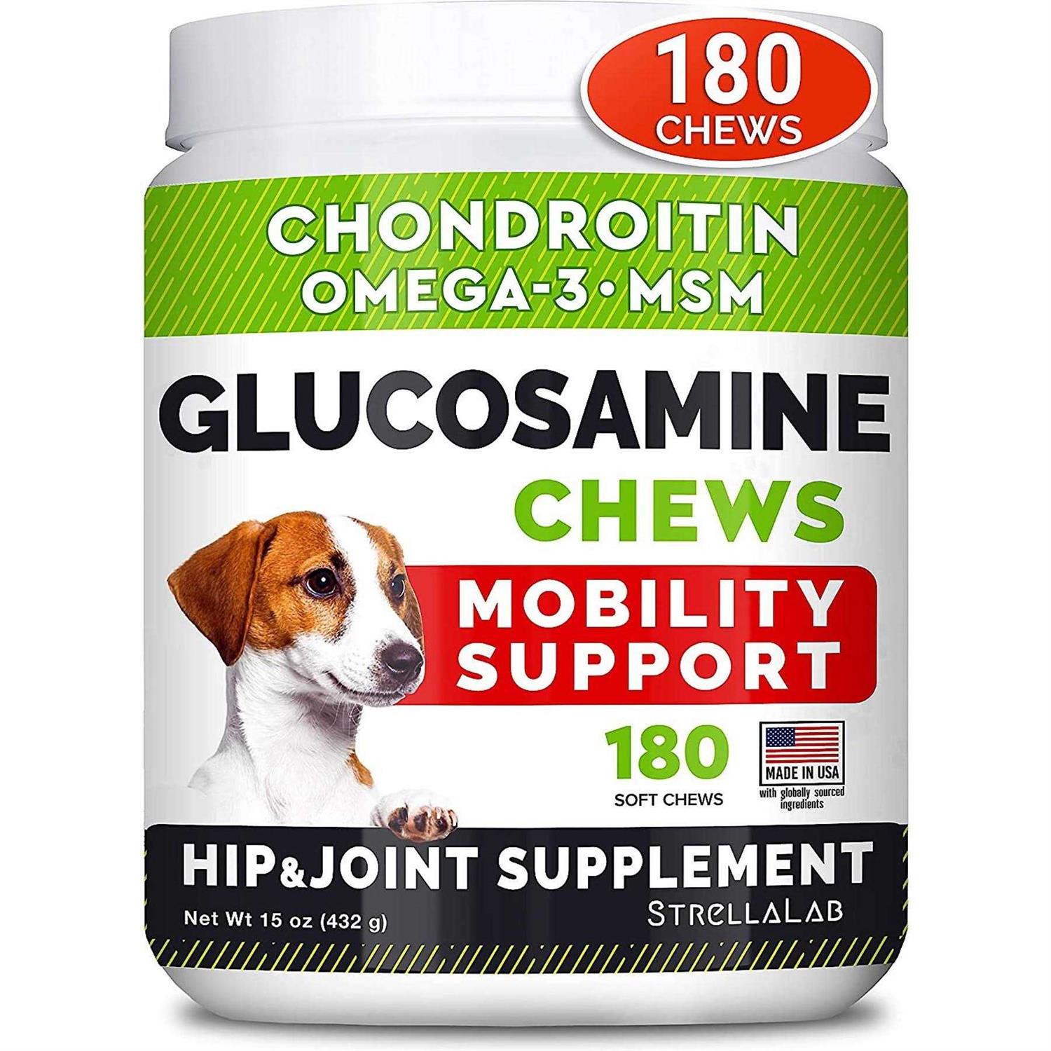 Strellalab Glucosamine Chews, For Dogs Cats - Pet Supplies online store