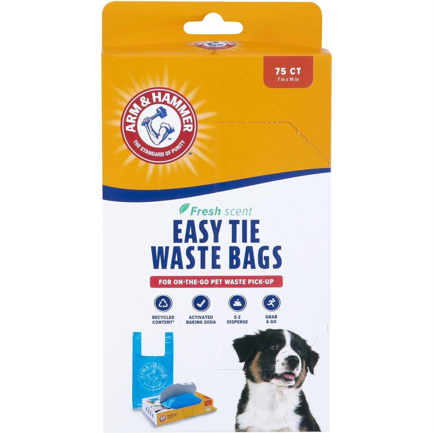 Arm & Hammer Easy Tie Waste Bags - Pet Supplies online store
