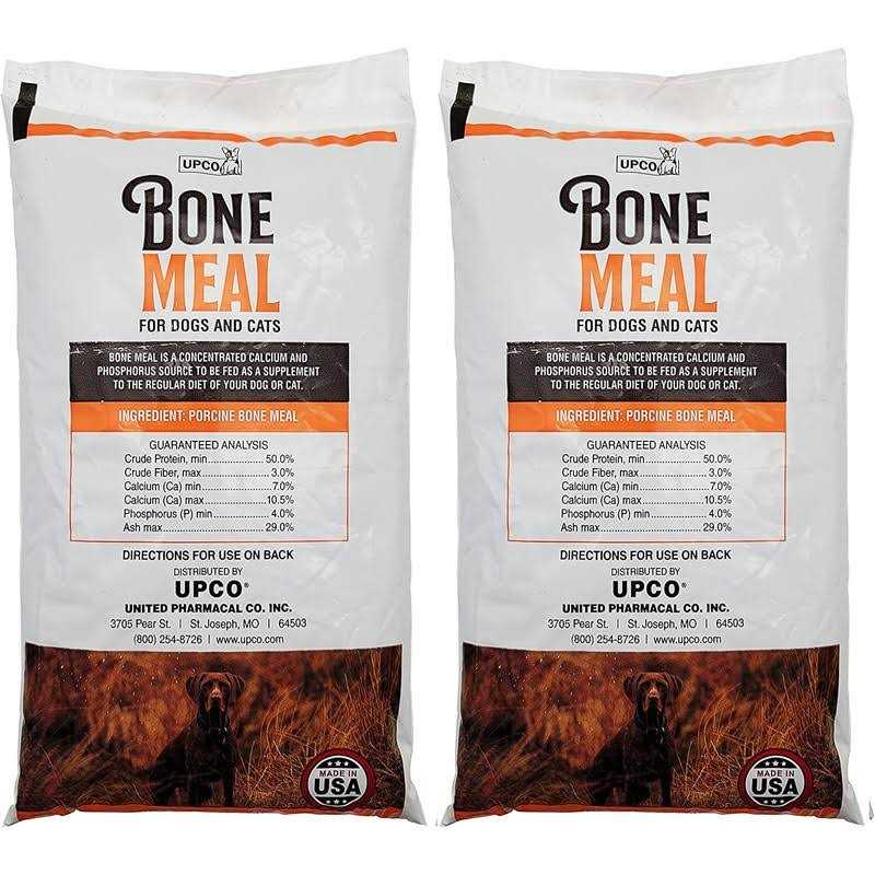 Bone Meal Steamed Powder for Dogs and Cats 2 Pack Total 2 Pounds from Upco Bone Meal Made in USA - Pet Supplies online store