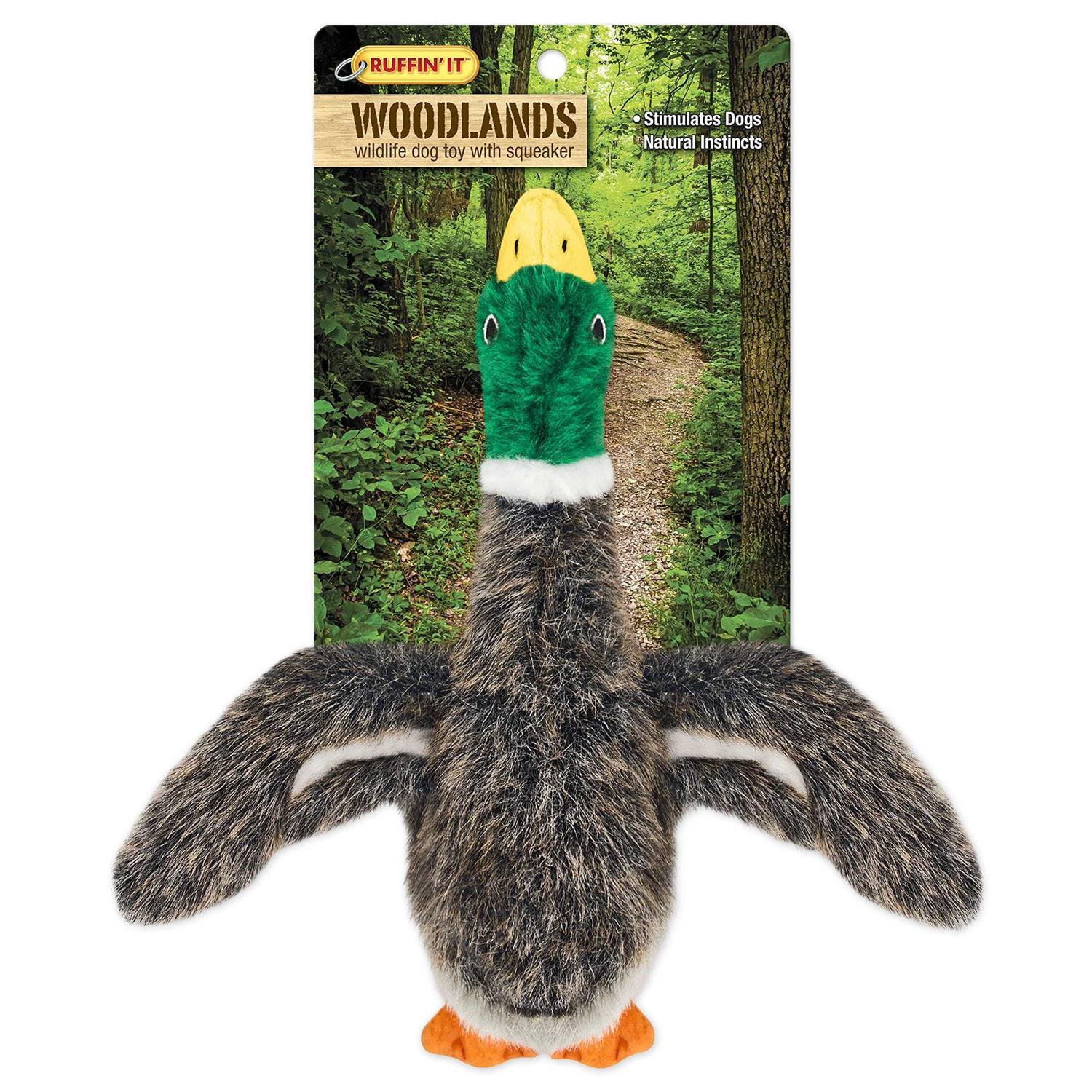 Ruffin' It Woodlands Mallard Plush Dog Toy - Pet Supplies online store