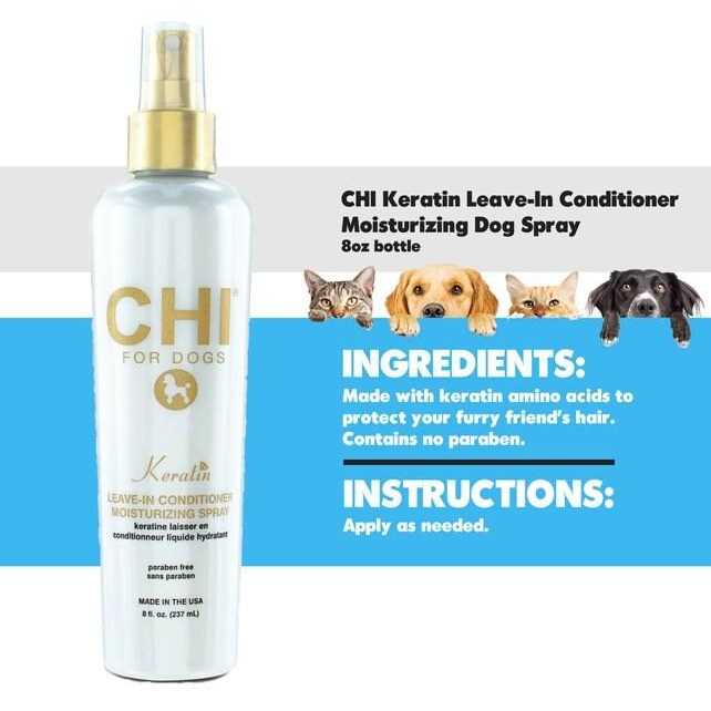 Chi Keratin Leave-In Conditioner Moisturizing Dog Spray - Pet Supplies online store