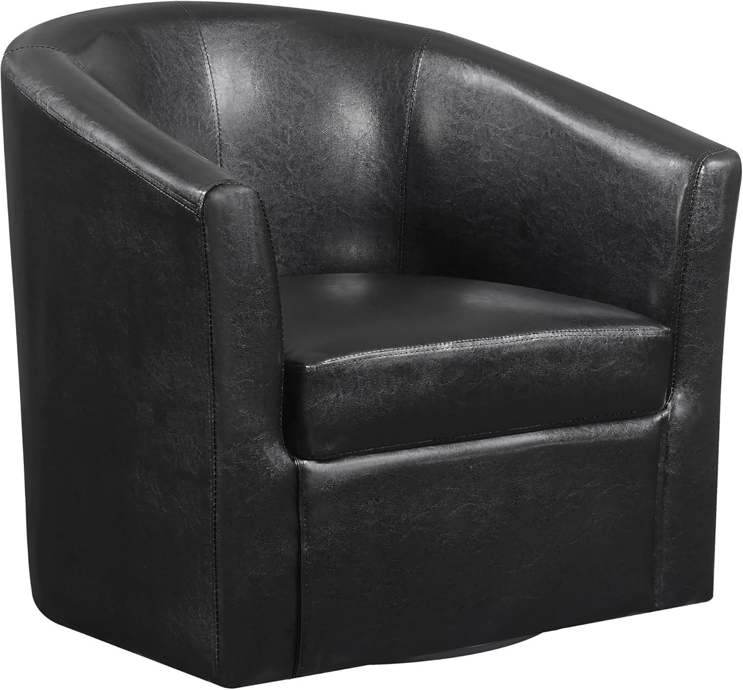 Dark Brown Swivel Armchair