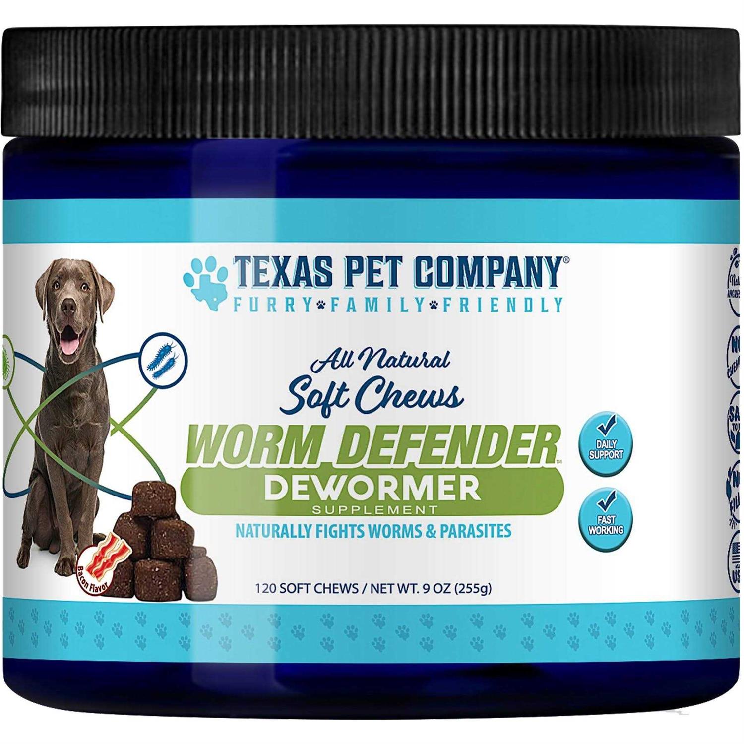 Texas Pet Company Worm Defender Soft Chews Supplement - Pet Supplies online store