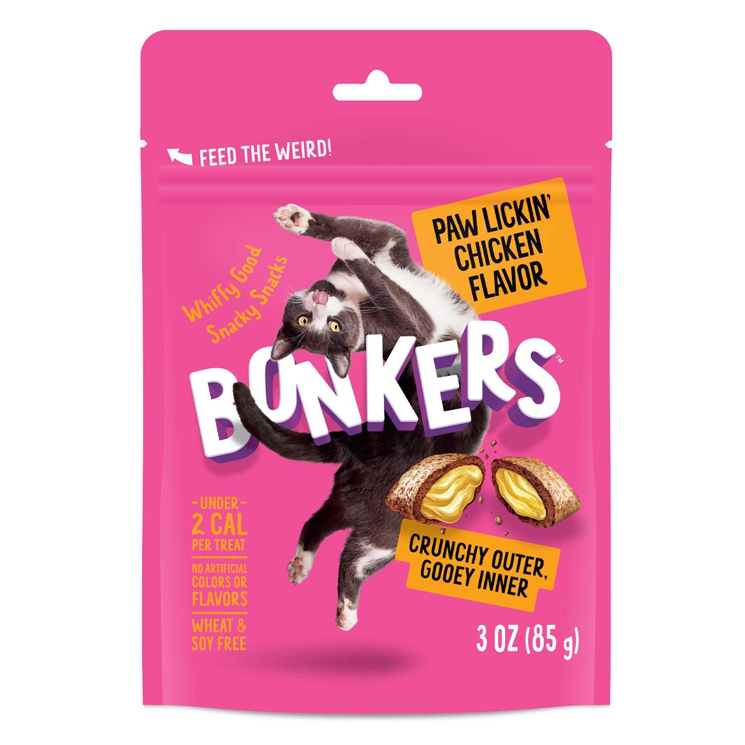Bonkers Crunchy Cat Treats Paw Lickin' Chicken - Pet Supplies online store