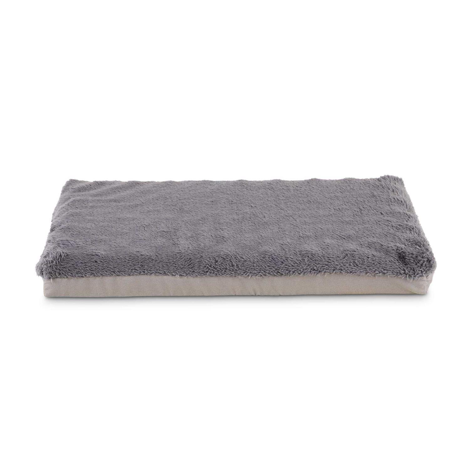 EveryYay Essentials Happy Place Dark Grey Foam Dog Crate Mat and Pet Bed - Pet Supplies online store
