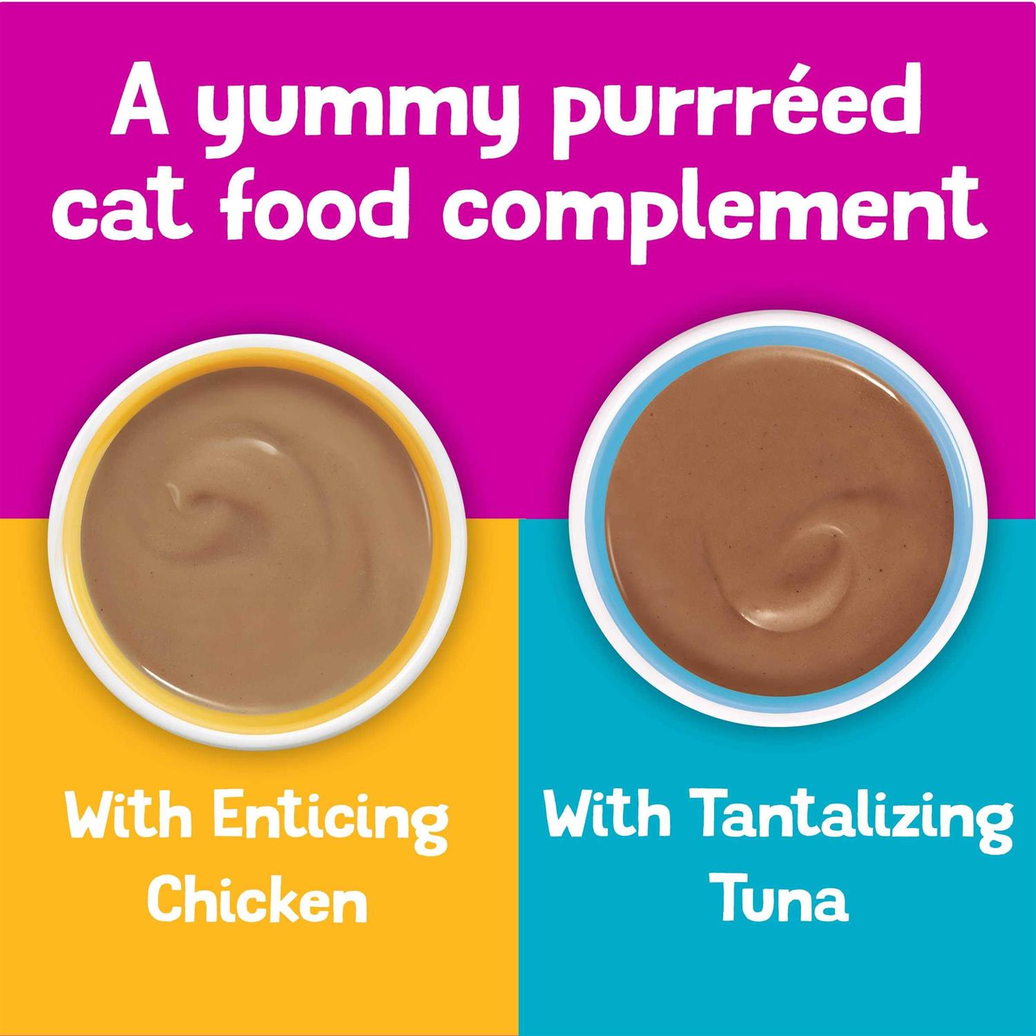 Purina Friskies Pureed Cat Food Topper Variety Pack Lil' Shakes With Chicken and With Tuna Varieties - Pet Supplies online store