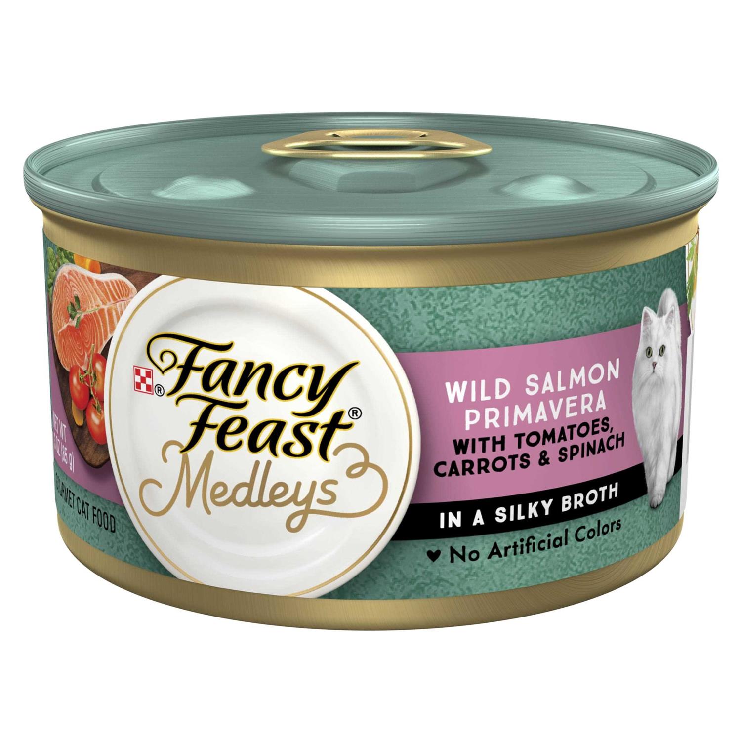 Purina Fancy Feast Medleys Wild Salmon Primavera Wet Cat Food - Pet Supplies online store